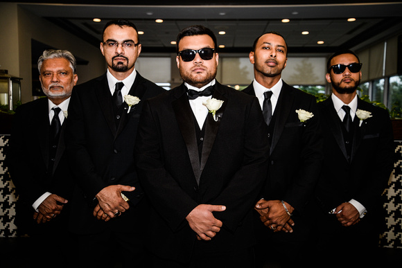 The cool guys; Groomsmen in Westchester shot by Blue Pictorial
