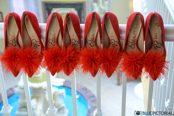 What other color would the bridesmaids of a Delta wear on their feet?  Captured by Blue Pictorial
